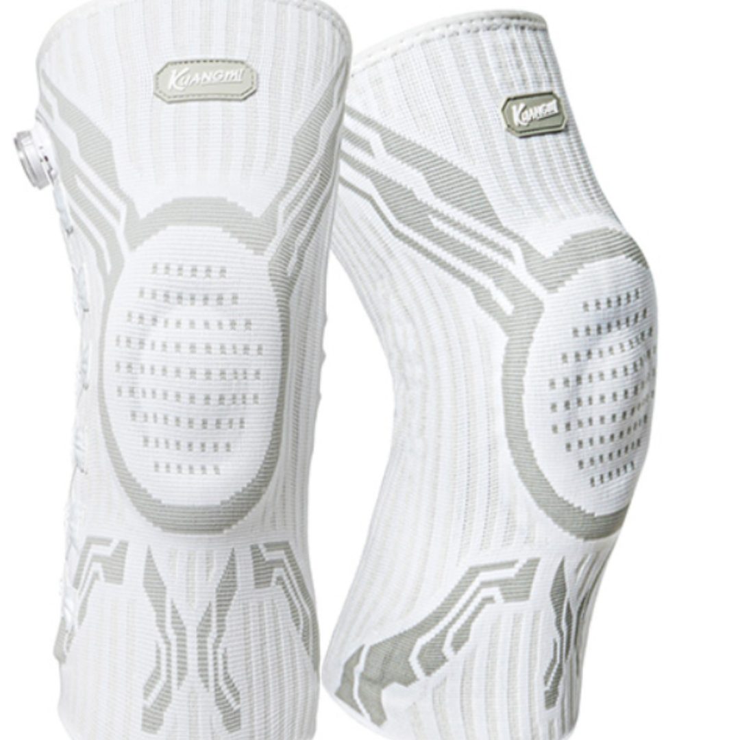 Compression Knee Brace with Stabilizers and Adjustable Fit