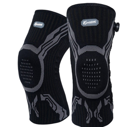 Compression Knee Brace with Stabilizers and Adjustable Fit